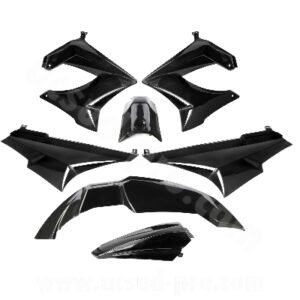 KIT CARROSSERIE ADAPT. DERBI SENDA DRD / XTREM 2000-2011 NOIR (7 PIECES)