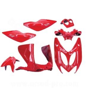 KIT CARROSSERIE ADAPT. MBK NITRO / YAMAHA AEROX ROUGE SCUDERIA 1997-2012 (7 PIECES)
