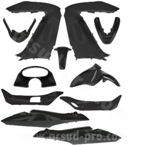 KIT CARROSSERIE ADAPT. HONDA PCX 125CC 2009-2013 NOIR (11 PIECES)