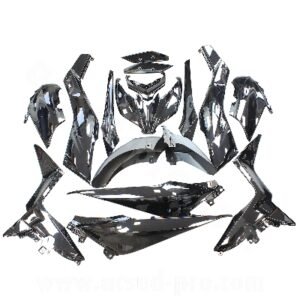 KIT CARROSSERIE ADAPT. YAMAHA XMAX 125CC 2018-2022  / XMAX 300CC 2017-2022  / XMAX 400CC 2018-2020 NOIR BRILLANT (15 PIECES)