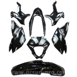 KIT CARROSSERIE ADAPT. BETA 50 RR  MOTARD 2012-2020 (7 PIECES) NOIR