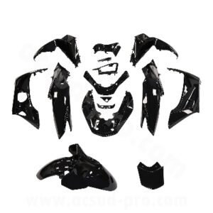 KIT CARROSSERIE ADAPT. HONDA PCX 125CC 2014-2016 NOIR BRILLANT (15 PIECES)