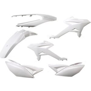 KIT CARROSSERIE ADAPT. BETA 50 RR MOTARD 2012>2020 (6 PIECES) BLANC ECO