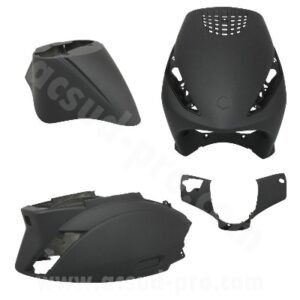 KIT CARROSSERIE ADAPT. PIAGGIO ZIP 50 2000> NOIR MAT (4 PIECES)