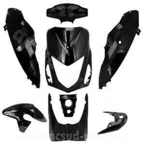 KIT CARROSSERIE ADAPT. TNT MOTOR ROMA / NECO ONE / LAZIO RENO 10 POUCES NOIR (8 PIECES)