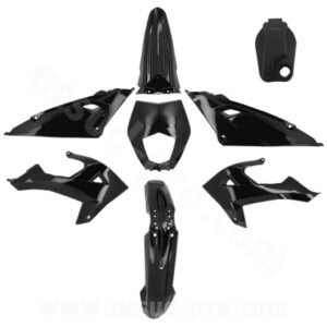 KIT CARROSSERIE  ADAPT. RIEJU 50 MRT 2022>. MRT ENDURO 2022>. MRT PRO 2022>. MRT SM 2022> (8 PIECES) NOIR