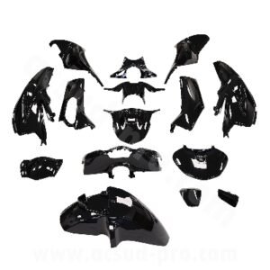 KIT CARROSSERIE ADAPT. HONDA SH125-150CC 2020-2024 NOIR BRILLANT (15 PIECES)