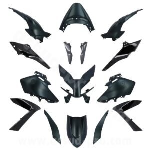 KIT CARROSSERIE ADAPT. YAMAHA TMAX 560CC 2022-2024 DARK PETROL (15 PIECES)