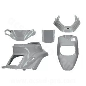 KIT CARROSSERIE ADAPT. MBK 50 BOOSTER 1999-2003 / YAMAHA 50 BWS 1999-2003 GRIS NARDO (5 PIECES)