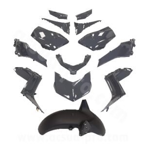 KIT CARROSSERIE ADAPT. YAMAHA XMAX 125-300CC 2023-2026 GRIS NARDO (13 PIECES)
