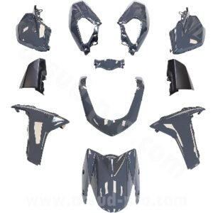 KIT CARROSSERIE ADAPT. YAMAHA NMAX 125CC 2015-2020 GRIS NARDO (11 PIECES)