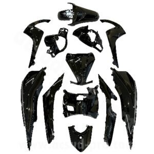 KIT CARROSSERIE ADAPT. HONDA VISION 110CC 2014-2019 NOIR (12 PIECES) ( NHB25M )