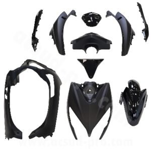 KIT CARROSSERIE ADAPT. TNT MOTOR DIXON (10 PIECES) NOIR MAT