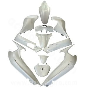KIT CARROSSERIE ADAPT. HONDA SH 350CC 2021-2024 (9 PIECES) BLANC ( NHB44 )