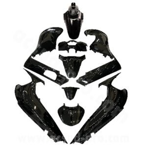 KIT CARROSSERIE ADAPT. HONDA SH 350CC 2021-2024 NOIR BRILLANT (9 PIECES)