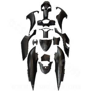 KIT CARROSSERIE ADAPT. HONDA SH125CC MODE 2020-2024 NOIR (14 PIECES) ( NHA76 )