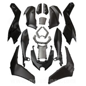 KIT CARROSSERIE ADAPT. YAMAHA NMAX 125CC 2025 NOIR MAT (16 PIECES)